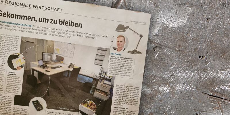 Der Schreibtisch des Chefs