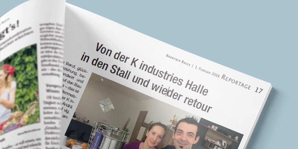 K industries im “Kärntner Bauer”