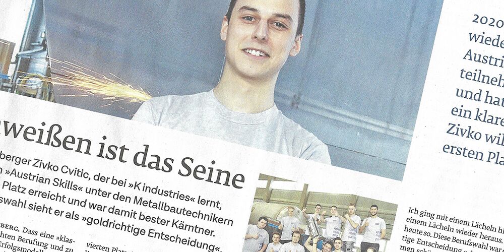 K industries Lehrling bei Austrian Skills